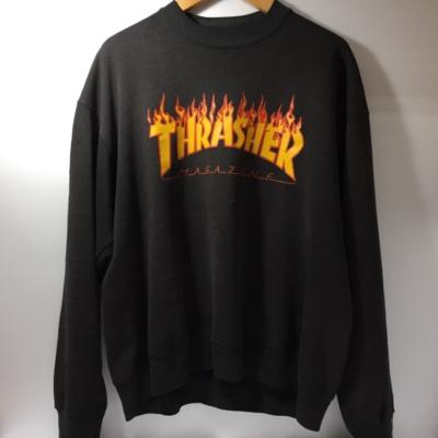 80's USA製 スラッシャー スウェット ブラック ヘインズ L 楽天市場】USA製 90s THRASHER Diamond Logo Sweatshirt 黒 L