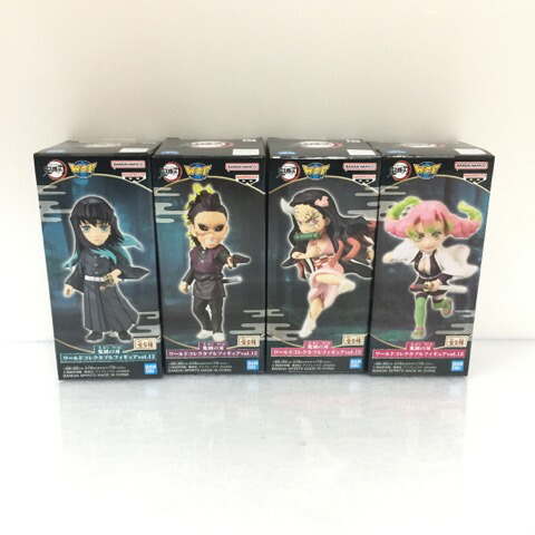 鬼滅の刃 フィギュア ラバーストラップ ケーブルバイト ワーコレ まとめ売り 鬼滅の刃 人気キャラ4体セット① ラバーキーホルダー フィギュア