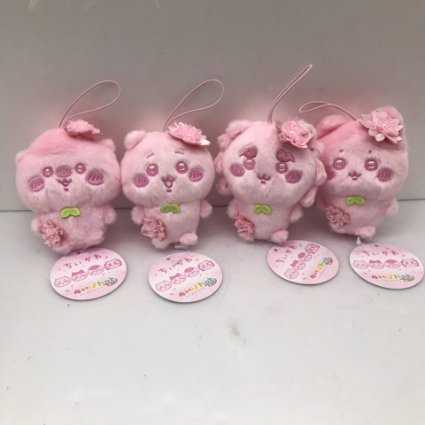 ちいかわ ぬいぱれっと～さくらいろ～マスコット1 全4種セット【中古】ホビー グッズ 53HASS19585