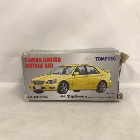 1/64 LV-N232b トヨタ アルテッツァRS200 Zエディション(イエロー) 「トミカリミテッドヴィンテージNEO」【中古】ホビー モデルカー 53H02719730
