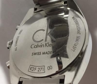 Calvin Klein カルバンクライン City クロノグラフ クオーツ 腕時計 コマ詰め有 シルバー シルバー 手首16 中古 古着 メンズファッション 靴 53fg Marcsdesign Com