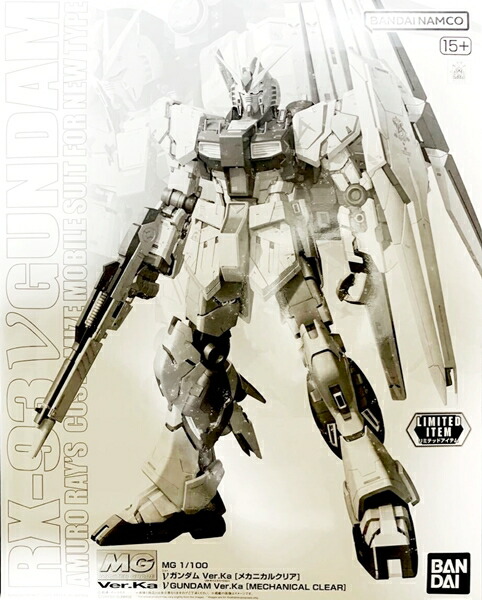 【未使用】MG 1/100 νガンダム Ver.Ka [メカニカルクリア] 「機動戦士ガンダム 逆襲のシャア」 プラモデル【加納店】画像