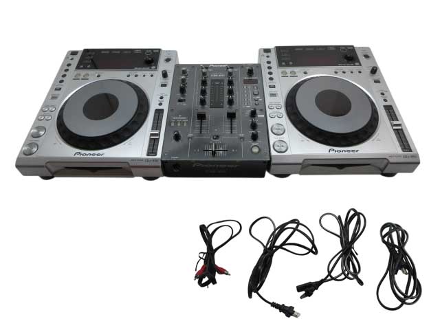 ※通電・音出し確認済み※【中古】【店頭併売品】Pioneer DJM-400 (2011年製) & CDJ-850 (2010年製) 2台 パイオニア DJセット【鹿児島店】｜お宝五番街