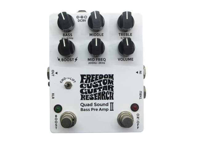 【中古】【店頭併売品】FREEDOM CUSTOM GUITAR RESEARCHQuad Sound Bass Pre AMP SP-BP-03ベース専用アウトボードプリアンプ【鹿児島店】｜お宝五番街