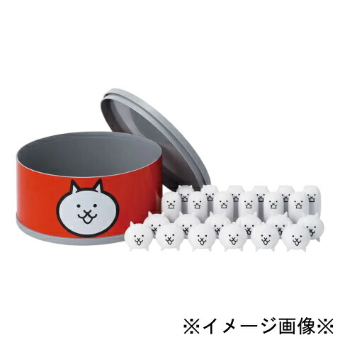 【未開封】【店頭併売品】 BANDAI SPIRITS バンダイスピリッツ 一番くじ にゃんこ大戦争 ～みんなでペリペリするにゃ～ D賞 ネコカン型ケース付きミニフィギュア24体セット ※対象年齢15歳以上※ 【鹿児島店】