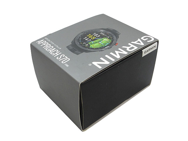 【中古】【店頭併売品】※通電確認のみ※ ガーミン ( GARMIN ) Approach S70 47mm GPSゴルフスマートウォッチ Black ゴルフウォッチ ゴルフナビ GPSマップ バーチャルキャディ 010-02746-22 【鹿児島店】