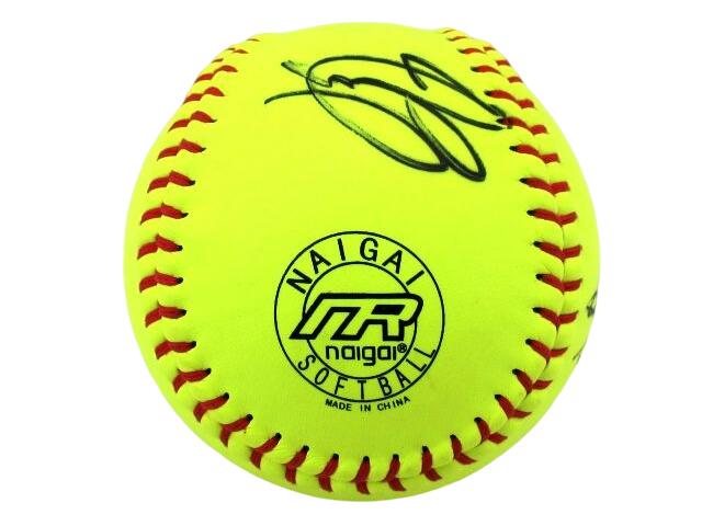 【中古】<br>ソフトボール日本代表 上野由岐子選手<br>サインボール 現状品<br>【鹿児島店】