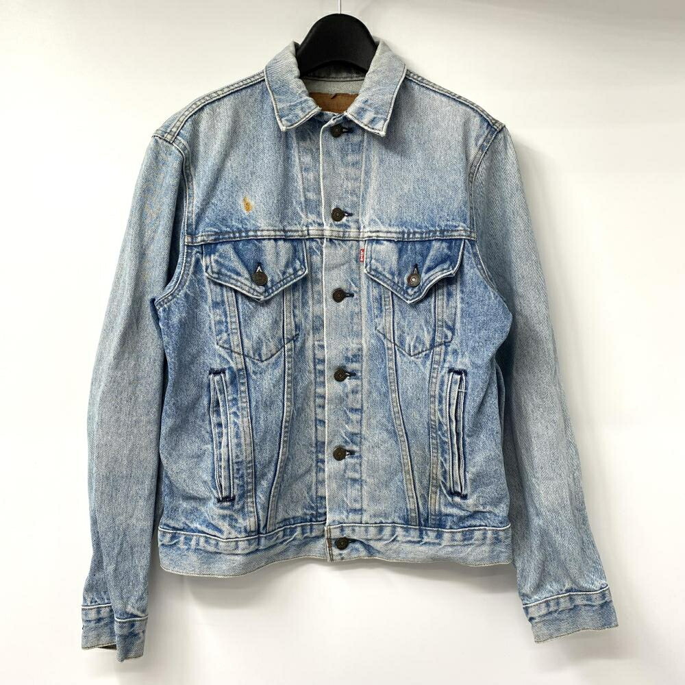 【中古】80s LEVI'S 70506-0216 デニムジャケット サイズ38 インディゴ ハンドウォーマーポケット リーバイス[17]