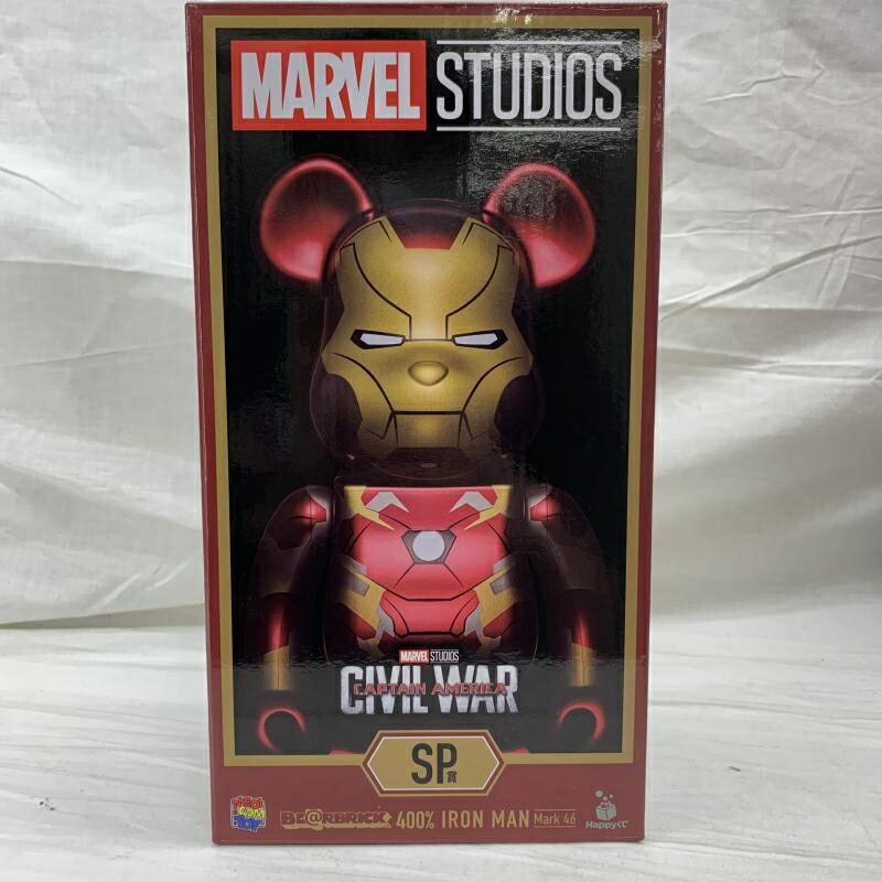 【中古】未開封)SP賞 BE＠RBRICK -ベアブリック- 400% IRON MAN Mark 46 ｢Happyくじ BE＠RBRICK MARVEL STUDIOS｣[91] 13,940円