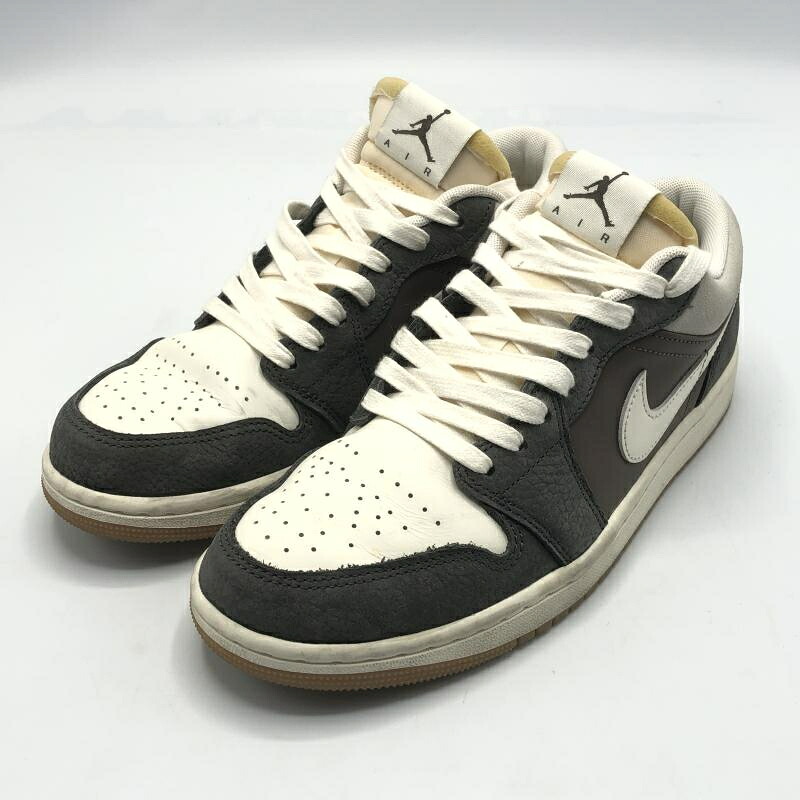 【中古】NIKE AIR JORDAN 1 Low SNKRS DAY Korea スニーカー 26cm FD0399-004 グレー ブラウン ナイキ[10]