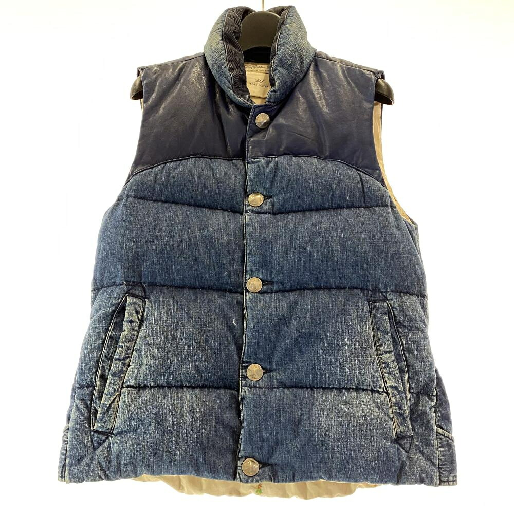 【中古】REMI RELIEF beams別注 デニムダウンベスト　サイズXS レミレリーフ[17]