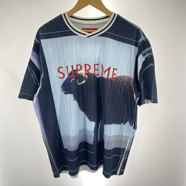 【中古】Supreme Damien Hirst Soccer Jersey Tee サイズM シュプリーム[91]