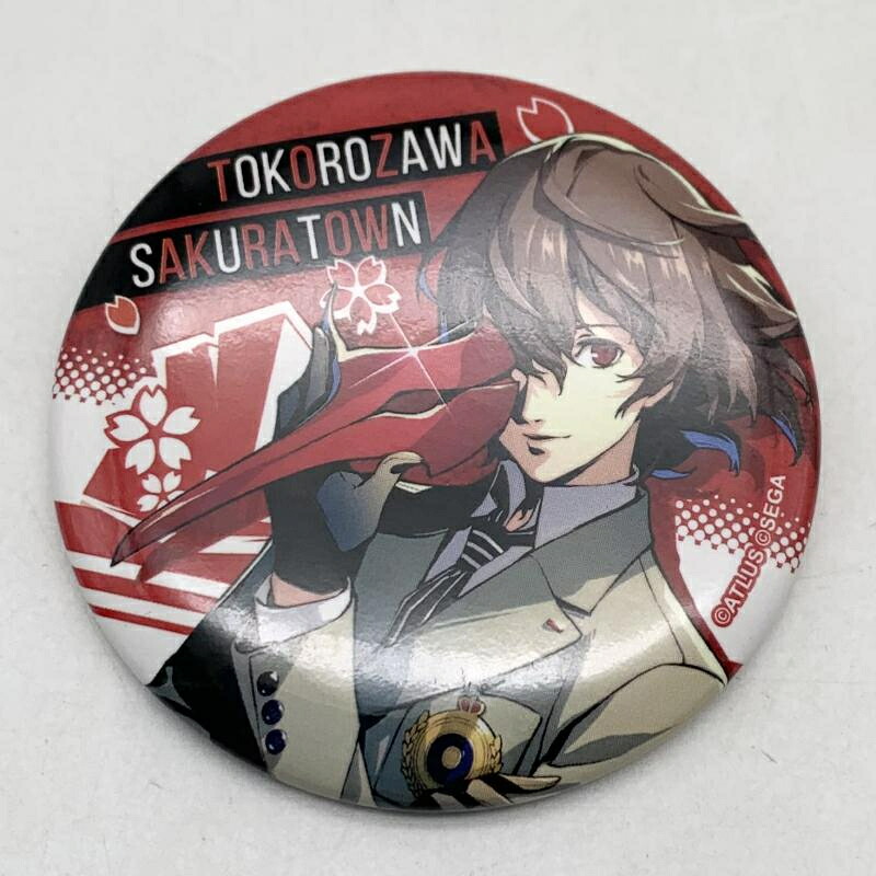 【中古】現状渡 ATLUS アトラス ペルソナ5 P5 ペルソナ25周年 P25th FES 大展覧会 トレーディング缶バッジ 明智吾郎[17]
