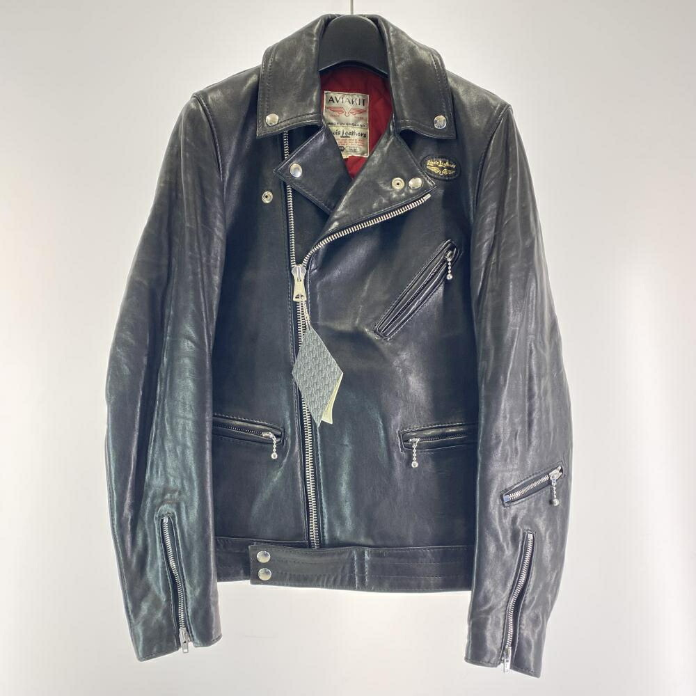 【中古】lewis leathers AVIAKIT 低気圧 連合王国製 大いさ34 黒いこと 99-231-08-110030 ルイスなめし革[17]