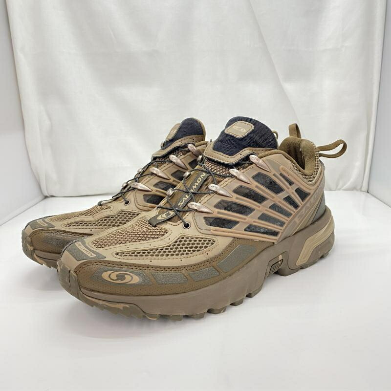 【中古】salomon ACS PRO DESERT スニーカー 大いさ28.0糎 474297 茶 サロモン[91]