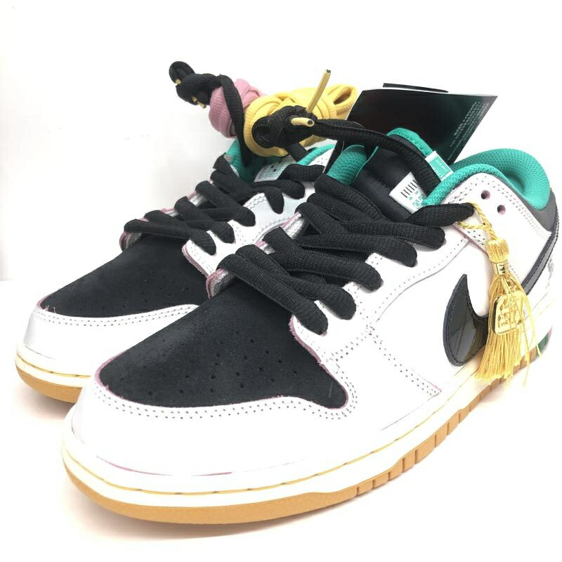 【中古】NIKE SB DUNK lOW PRO QS × CSEF White and Black 27.5糎 HJ4132-100[66]