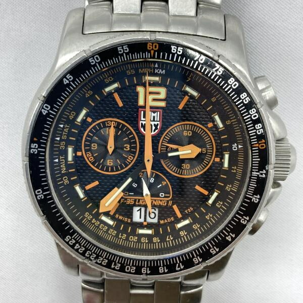 【中古】LUMINOX F-35 LIGHTNINGII 9380 ルミノックス シルバー[19]