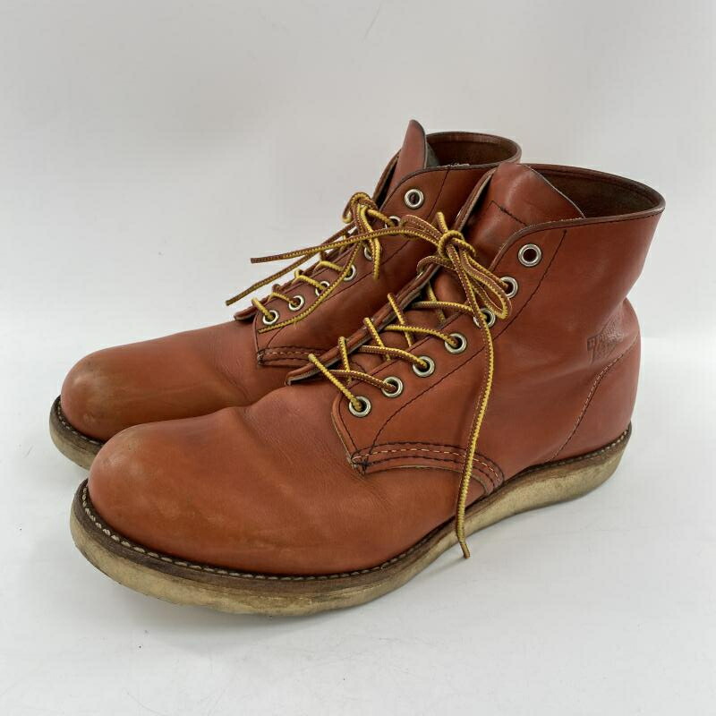 【中古】RED WING CLASSIC ROUND ブーツ 26.5cm 8166 ブラウン レッドウィング[10]