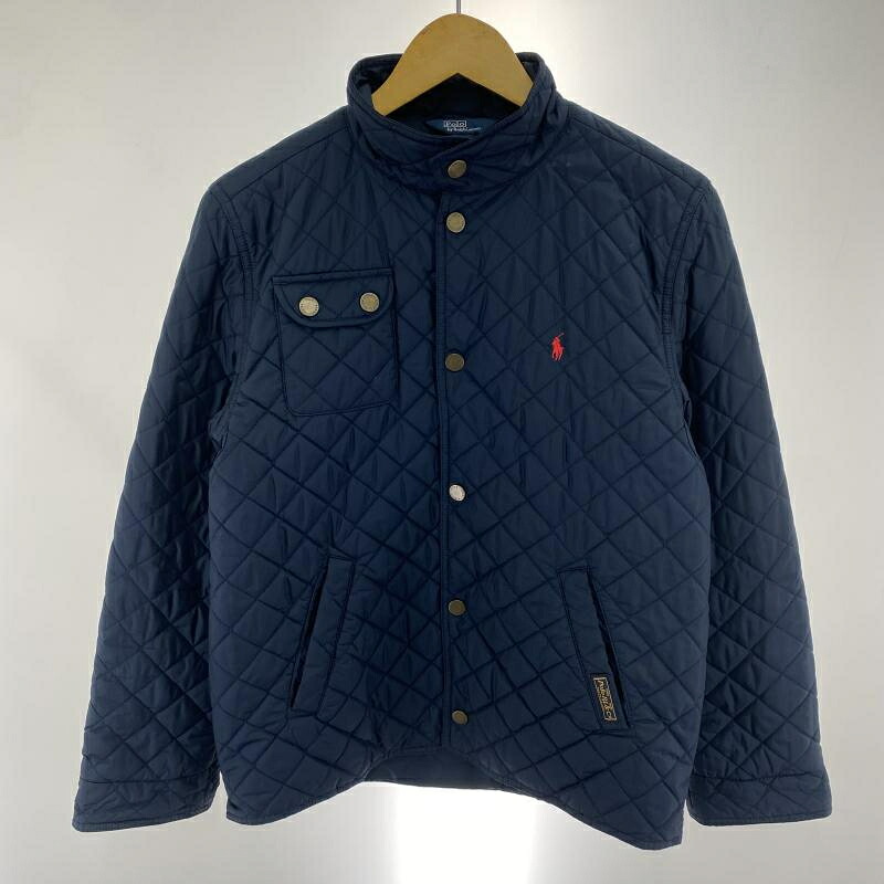 【中古】RALPH LAUREN 赤子馬 キルティング上衣 大きさL 米国海軍 ラルフローレン[91]