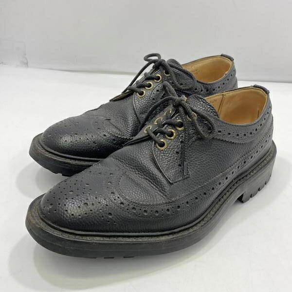 【中古】Tricker's ウィングチップ 7.5 M5164 ブラック トリッカーズ[24]