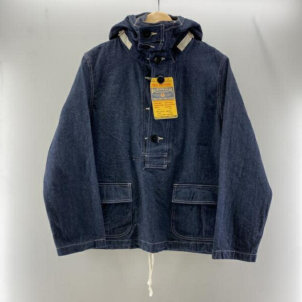 N*3様 バズリクソンズ デニムプルオーバージャケット BR11703A Lサイ BUZZ RICKSON'S バズリクソンズ BR11703A U.S. ネイビー フーデッド