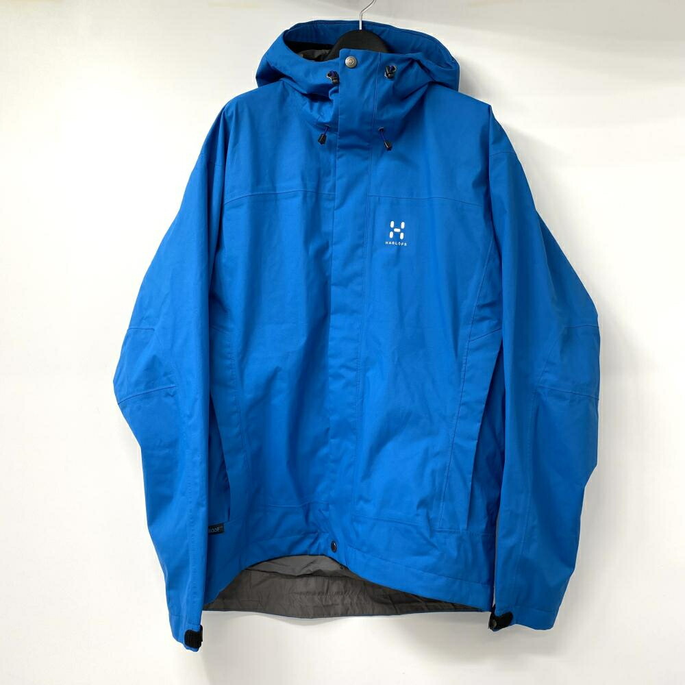 【中古】HAGLOFS マウンテンパーカ サイズS ブルー ホグロフス[17]