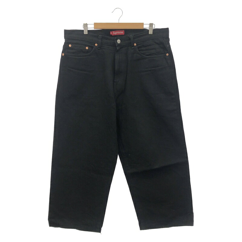 【中古】SUPREME Baggy Jean 34 Black [66]