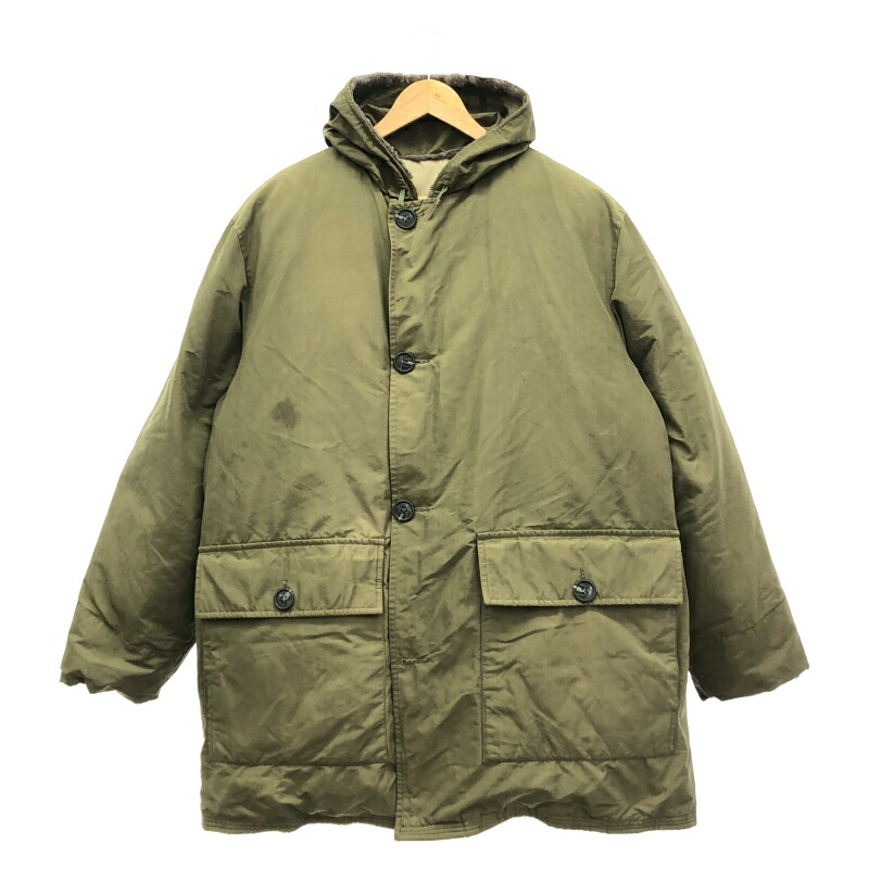 【中古】Eddie Bauer 60s ポーラーパーカー サイズL カーキグリーン TALONジップ[91]