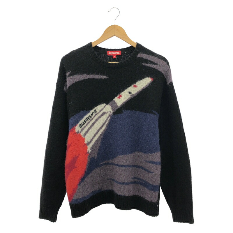【中古】Supreme 22FW Rocket Sweater M 黒いこと シュプリーム[10]