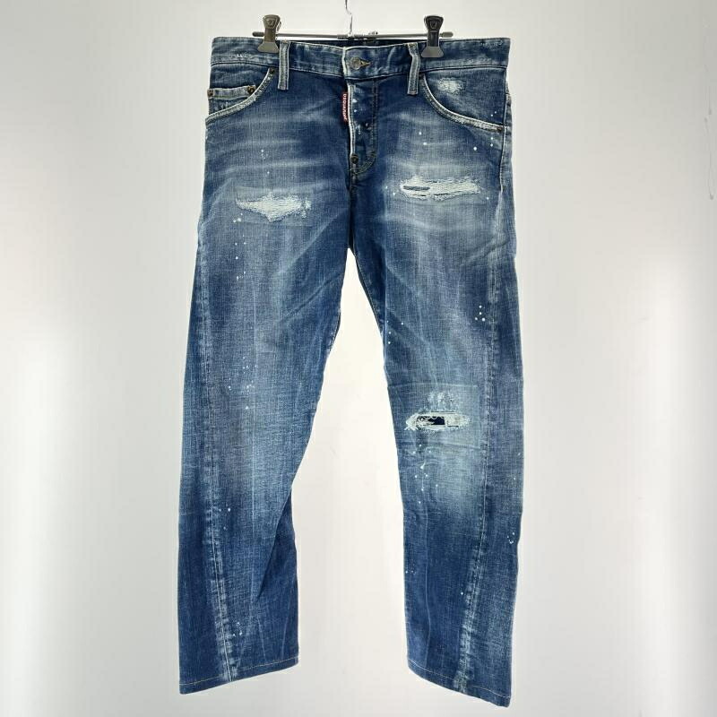 【中古】DSQUARED2 SEXY TWIST JEAN 大きさ44 S74LB1329 S30872 ▲裾取り繕い有り インディゴ ディースクエアード[17]