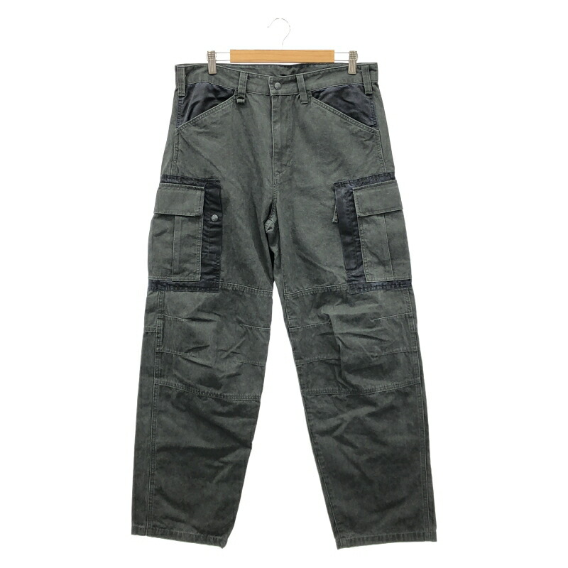 【中古】AVIREX FADED CUSTOM CARGO PANTS 大きさXL 783-4210015 薄墨色 アヴィレックス[91]