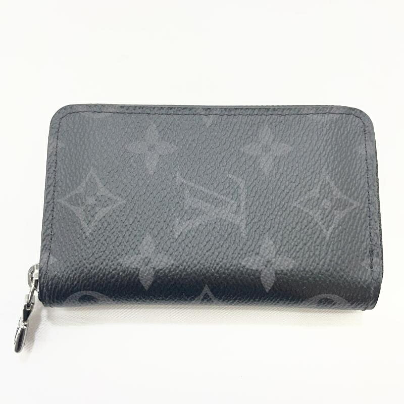 【中古】LOUIS VUITTON モノグラム・エクリプス ジッピー コインパース ヴェルティカル ルイヴィトン ブラック M81662[19]