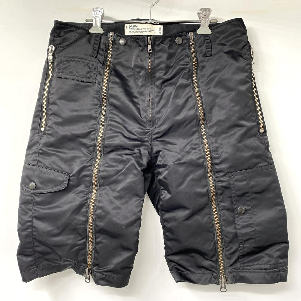 【中古】DAIRIKU 24AW Half Nylon Pants サイズM 24AW NY-3 ブラック パンツ ダイリク[17]