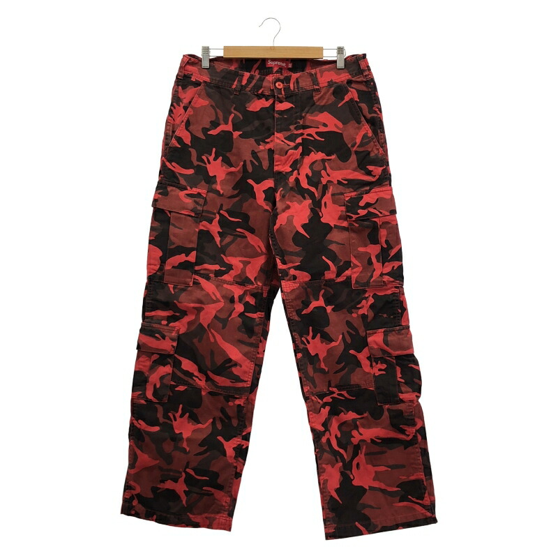 【中古】Supreme 23SS Cargo Pant カーゴパンツ 32 レッド シュプリーム[10]