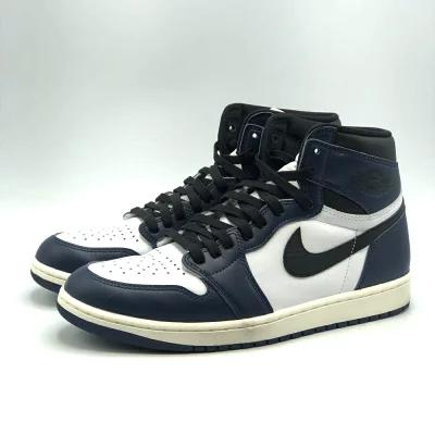 【中古】NIKE AIRJORDAN1 RETROHIGHOG MidnightNavy 28.5cm DZ5485-401 ネイビー ホワイト ナイキ エアジョーダン1　[79]