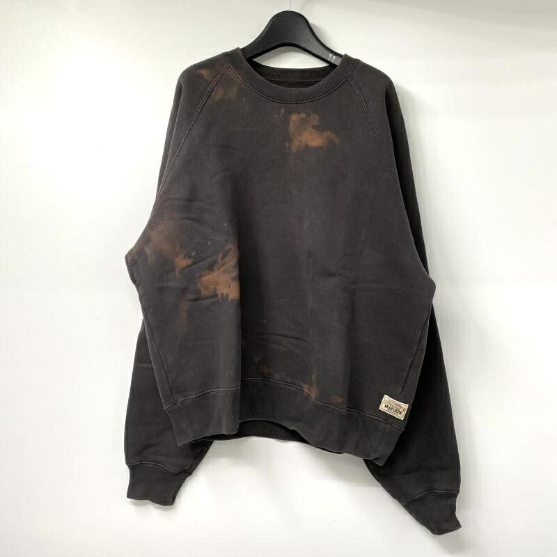 【中古】STUSSY RELAXED CREW SWEAT サイズL 118570 ブラック ▲状態考慮 スウェット ステューシー[17]