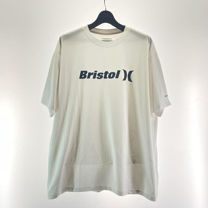 【中古】F.C.Real Bristol×HurleyX　半袖Tee　ホワイト　サイズM エフシーレアルブリストル ハーレー[17]