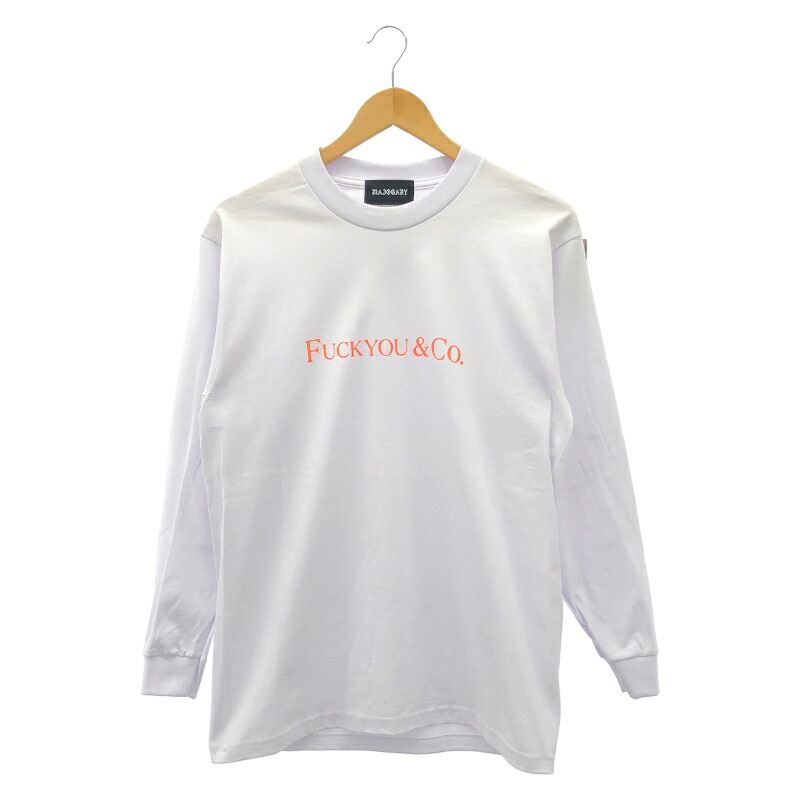 【中古】MAHOGARY Fuckyou＆Co. Proclub上半身 橙文字記号 M[79]