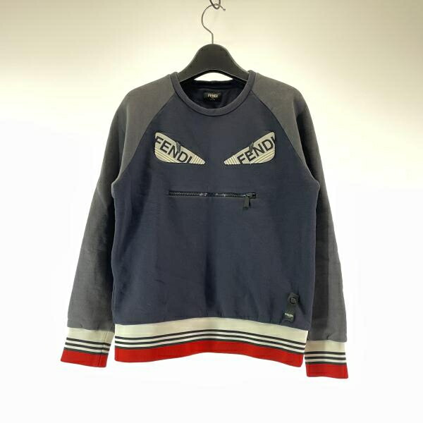 【中古】FENDI Monster Crewneck Sweat サイズXS FY0948 A65Q フェンディ モンスター クルーネックスウェット[17]