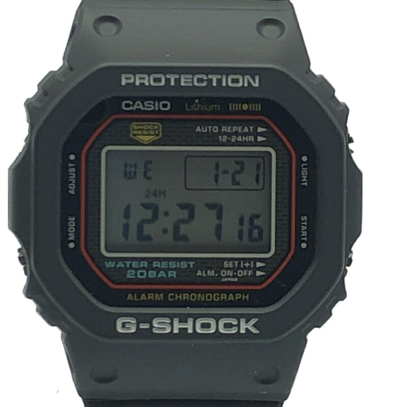 【中古】G-SHOCK DW-5000R-1AJF ブラック　ジーショック　カシオ[17]