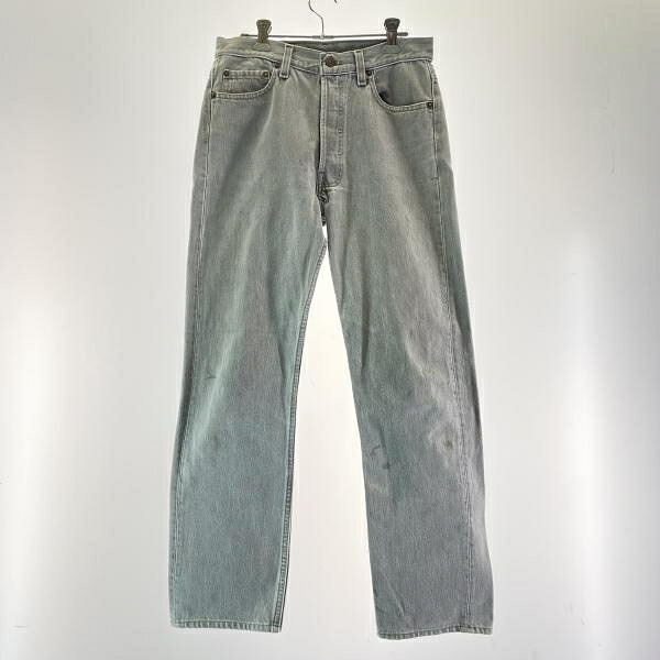 【中古】90s LEVI\u0027S 先染め黒いことジーンズ 目じるし552 W30 L34 501-0658 USA製 リーヴァイズジーンズ [17]