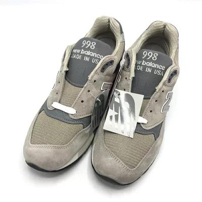 【中古】New Balance Made インチ USA 998 Core スニーカー 27.5糎 U998GR 薄墨色 ニュー平衡にする[79]