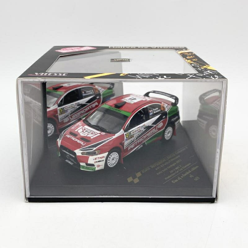 【中古】開封 1/43 三菱ランサーエボリューションX #41 N.Fuchs/F.Mussano ラリー･イタリア･サルディニア 2013 ビテス VITESSE[17]