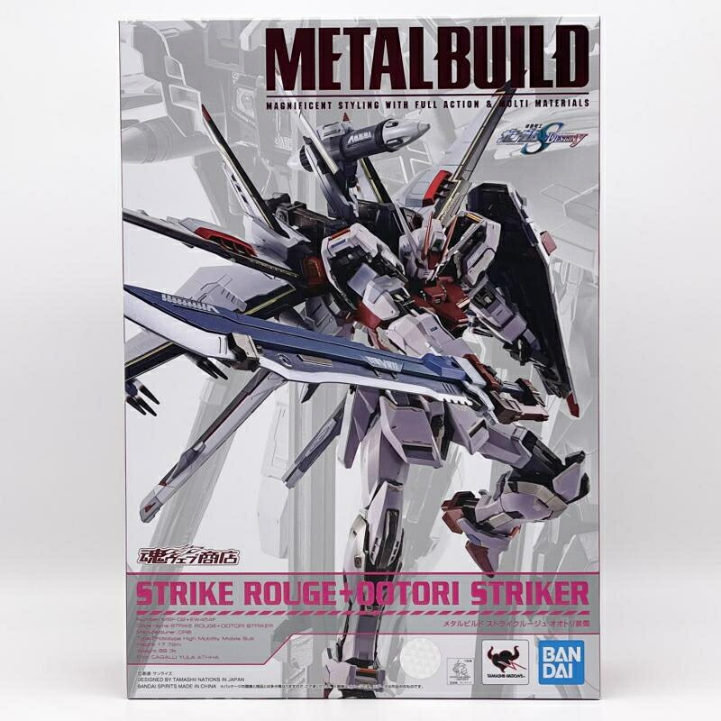 【中古】開封 METAL BUILD MBF-02+EW454F ストライクルージュ オオトリ装備 バンダイ 機動戦士ガンダムSEED DESTINY[17]｜お宝創庫