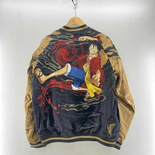 【中古】絡操魂×ONE PIECE リバーシブルスカジャン ブラック サイズXXL[24]
