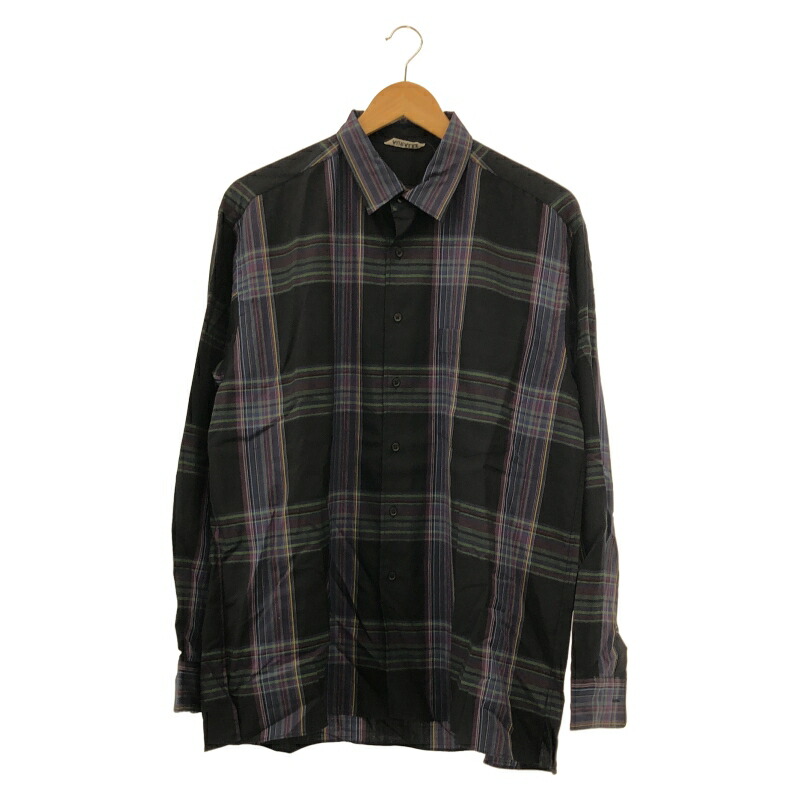 楽天市場】AURALEE 2020AW Super Light Wool Check Shirts A20AS01LC