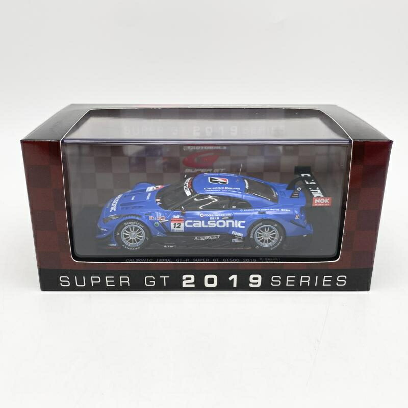【中古】開封 1/43 カルソニック IMPUL 日産 GT-R SUPER GT GT500 2019 #12 45715 エブロ 佐々木大樹[17] 乗り物のおもちゃ-ミニカー・トイカー