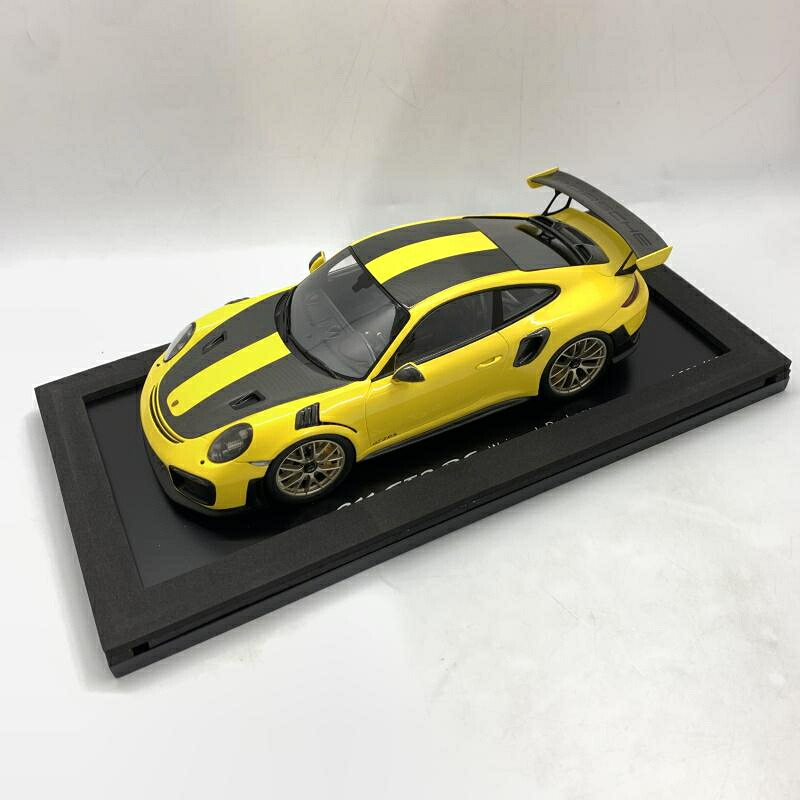 【中古】Spark 1/18 Porsche 911 (991) GT2 RS イエロー/ブラック 1911台限定 ミニカー[10]｜お宝創庫