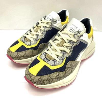 【中古】GUCCI GG Rhyton sneaker 8 1/2 619891 99WF0 4370[79]