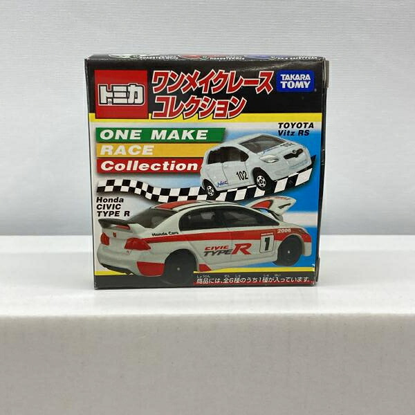 【中古】タカラトミー 1/64 ホンダ シビック TYPE-R #1(白いこと×オレンジ色) 開封品 トミカ ワンメイクレースコレクション[97] ミニカー・トイカー-おもちゃ-車